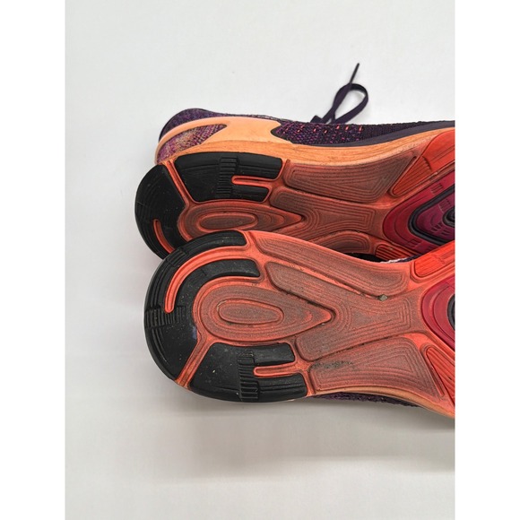 Nike Women LunarGlide 7 Running Shoes Purple Orange Athletic Sneakers 747356-500 - Picture 11 of 11